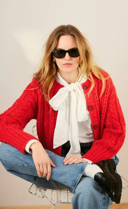 Cornelia Cardigan - ALPAKKA ULL - ALPAKKA FOLGETRAD - Strickpaket