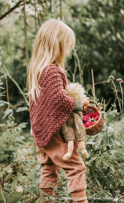 Poncho Akina Kids - POPPY - Strickpaket