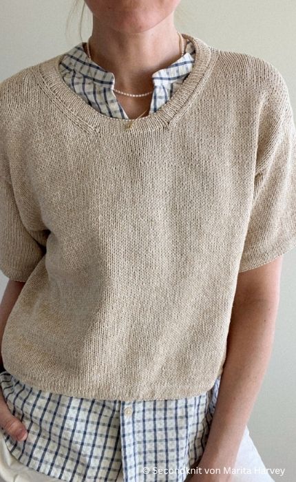 Ecru Tee - LINE - Strickpaket