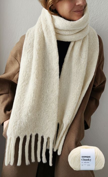 Berlin Scarf - OONIQUE CHUNKY - Strickset