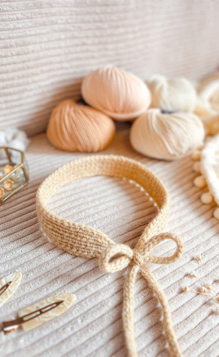 New Beginnings Haarband - Anfänger Strickset mit Videotutorial
