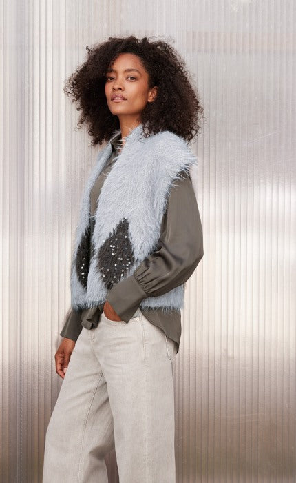 Weste mit Rauten - ECOPUNO & BASTA & COSMO - Strickpaket