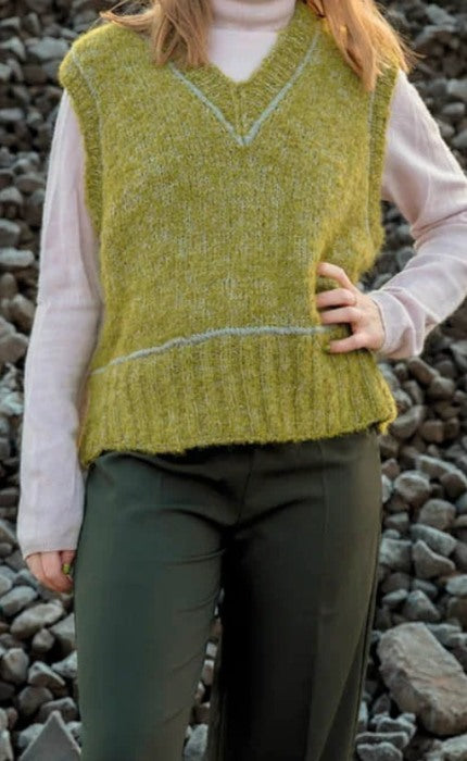 KAL Pullunder - MERRY MERINO 220 & APLAKA BOUCLÉ - Strickpaket