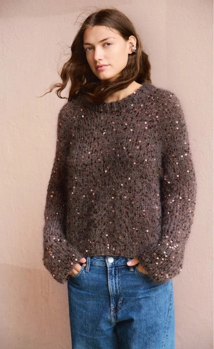 Rookie Sweater -  BALLERINA CHUNKY MOHAIR & PALJETT - Strickpaket