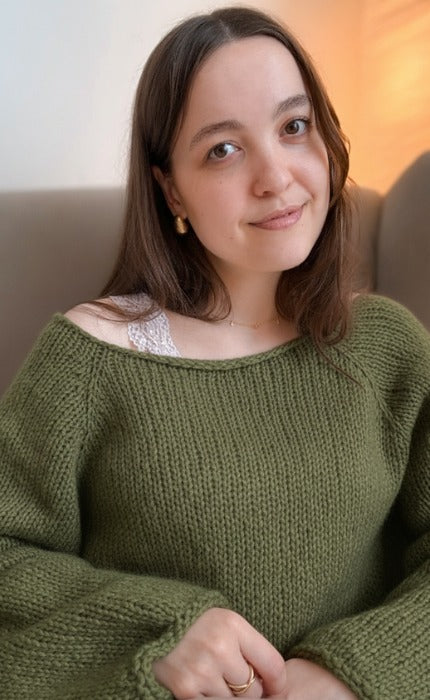 New Beginnings Sweater - Anfänger Strickset mit Videotutorial