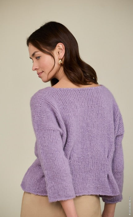 Top-Down Pullover - ALPACA AIR II - Strickpaket