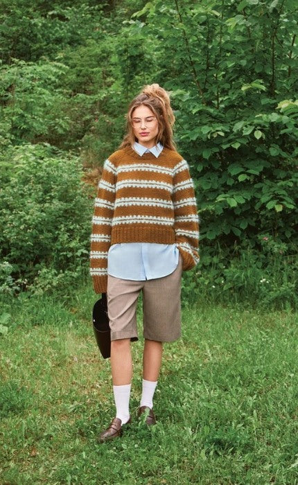 Ridge Sweater Chunky Edition - PEER GYNT & BALLERINA CHUNKY MOHAIR - Strickpaket