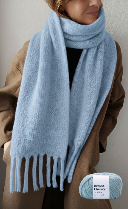 Berlin Scarf - OONIQUE CHUNKY - Strickset