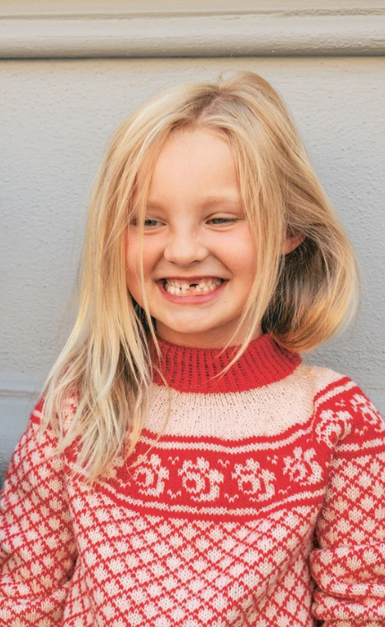 Blome Sweater Junior  - TYNN PEER GYNT - Strickpaket