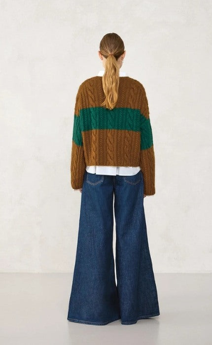 Brady Sweater Zweifarbig - SUNDAY & TYNN SILK MOHAIR - Strickpaket
