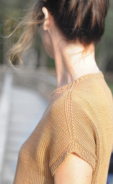 Basic Shirt - MANDARIN NATURELL - Strickpaket