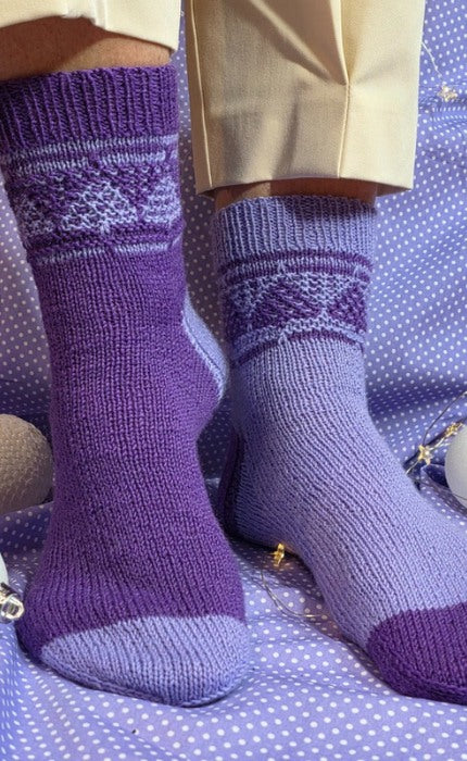 Socken Pino - EDELWEISS ALPAKA 4FACH - Strickpaket