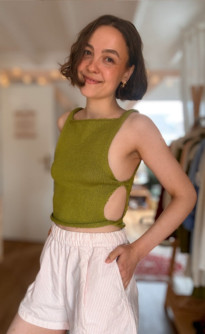 Twist tank top - SAMI - OONIQUE knitting kit