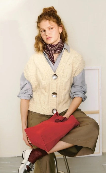 Harper Vest - BALLERINA CHUNKY MOHAIR & KOS - Strickpaket