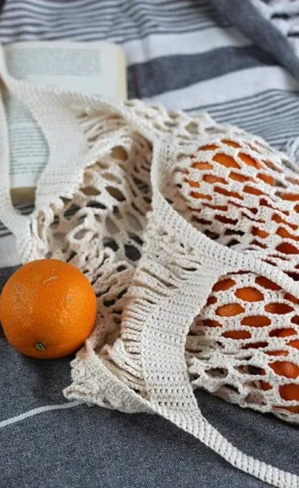 LUZIE Bag - MANDARIN NATURELL - Häkelpaket