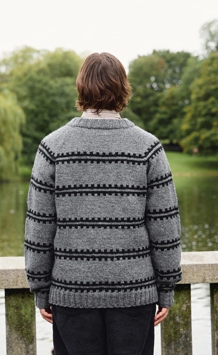 Ridge Sweater Man - ATLAS & BORSTET ALPAKKA - Strickpaket