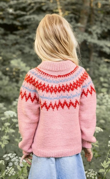 Polar-Light Kinderpullover Nr. 2 - ALPAKKA ULL - Strickpaket