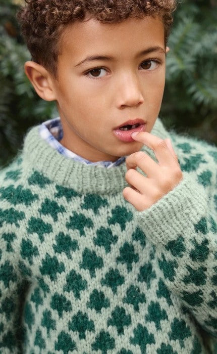 Christmas Tree Sweater Junior - KOS - Strickpaket