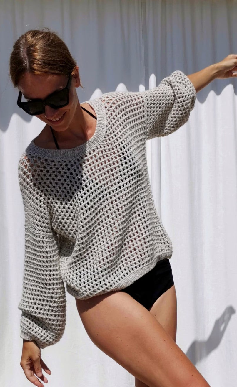 Mesh Sweater - VEGAN CASHMERE - Strickpaket