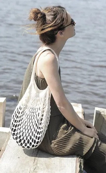 LUZIE Bag - MANDARIN NATURELL - Häkelpaket