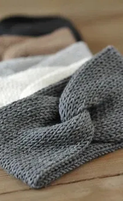 AVA DOUBLE Stirnband - WARMI ALPAKAWOLLLE - Strickpaket