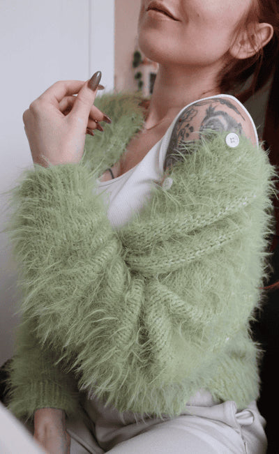 Fuzzy Fluff Cardigan - ANLEITUNG