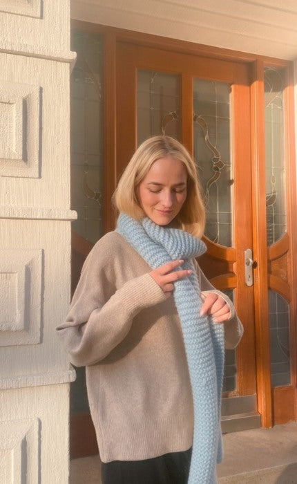 New Beginnings Schal - OONIQUE CHUNKY - Anfänger Strickset mit Videotutorial