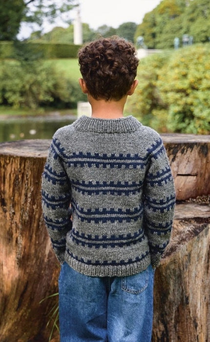 Ridge Sweater Junior - ATLAS & BORSTET ALPAKKA - Strickpaket
