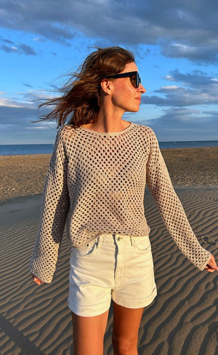 Tropez Sweater - MANDARIN PETIT - Häkelpaket