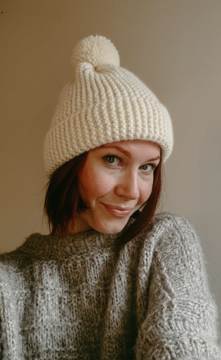 New Beginnings Mütze - Anfänger Strickset mit Videotutorial