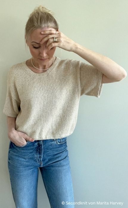 Ecru Tee - LINE - Strickpaket
