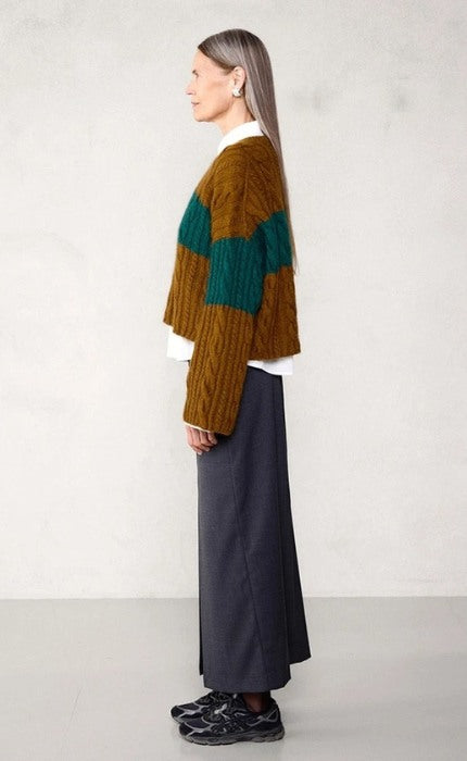 Brady Sweater Zweifarbig - SUNDAY & TYNN SILK MOHAIR - Strickpaket