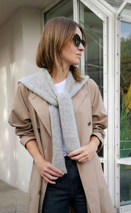 Fake Sweater Scarf - PEER GYNT & TYNN SILK MOHAIR - Strickpaket