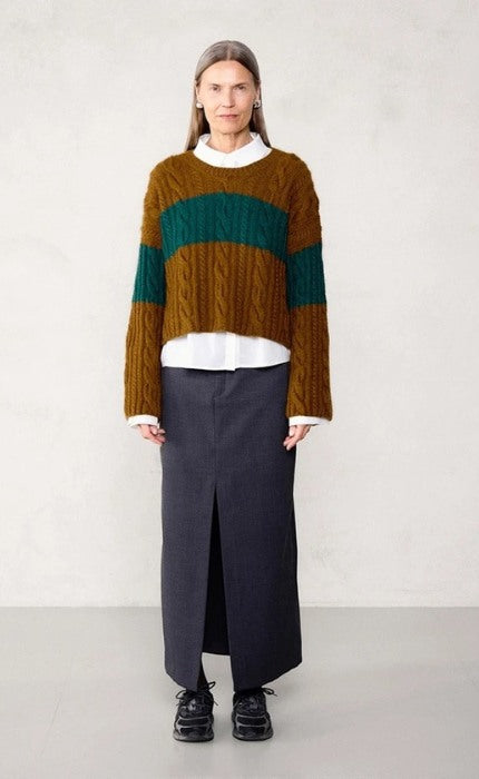 Brady Sweater Zweifarbig - SUNDAY & TYNN SILK MOHAIR - Strickpaket