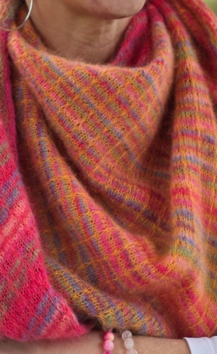 Tuch MALAMA - EDELWEISS ALPAKA & SILKY KID RMS- Strickpaket