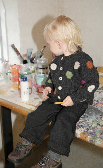 Fri Cardigan Kid Duo Version - SEMILLA MELANGE - Strickpaket