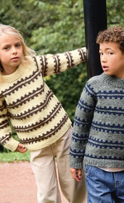 Ridge Sweater Junior - ATLAS & BORSTET ALPAKKA - Strickpaket