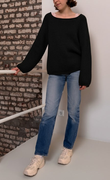 New Beginnings Sweater - Anfänger Strickset mit Videotutorial