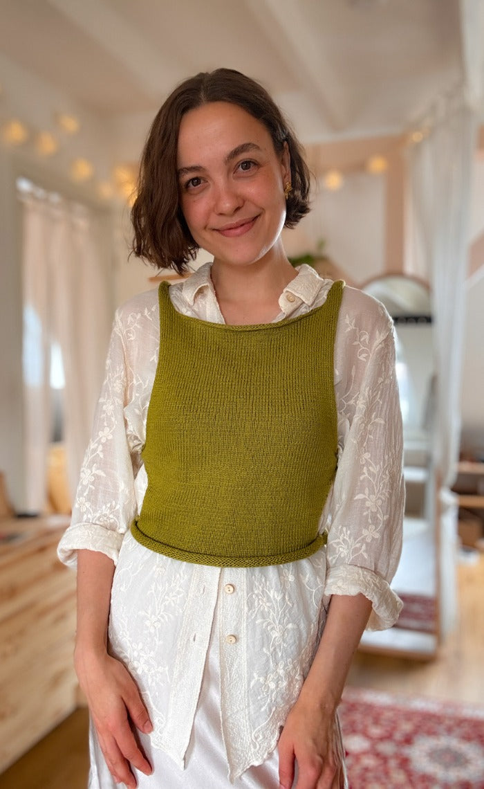 Twist Tanktop - CASHMERE CLASSIC - Strickset