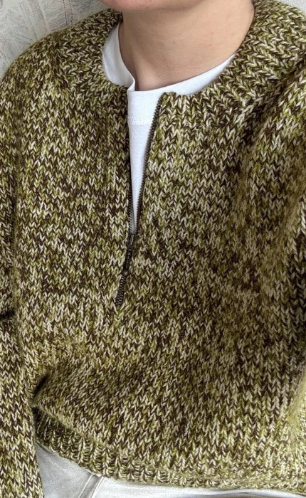 Luna Zip Sweater Einfarbig - PEER GYNT & TYNN SILK MOHAIR  - Strickpaket