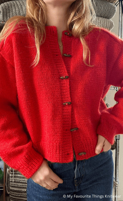 Cardigan No. 9 - THE MERRY MERINO 110 & SILKY KID RMS - Strickpaket