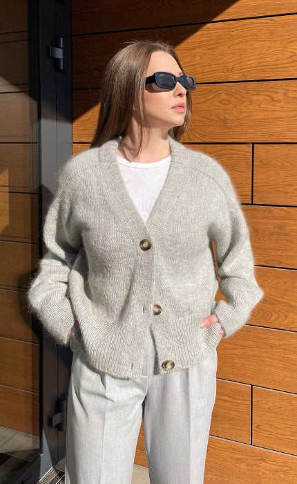 Paul Cardigan - COOL WOOL & SILKHAIR - Strickpaket