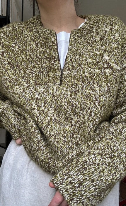 Luna Zip Sweater Einfarbig - PEER GYNT & TYNN SILK MOHAIR  - Strickpaket