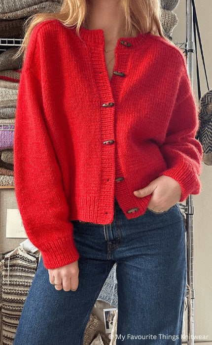 Cardigan No. 9 - THE MERRY MERINO 110 & SILKY KID RMS - Strickpaket