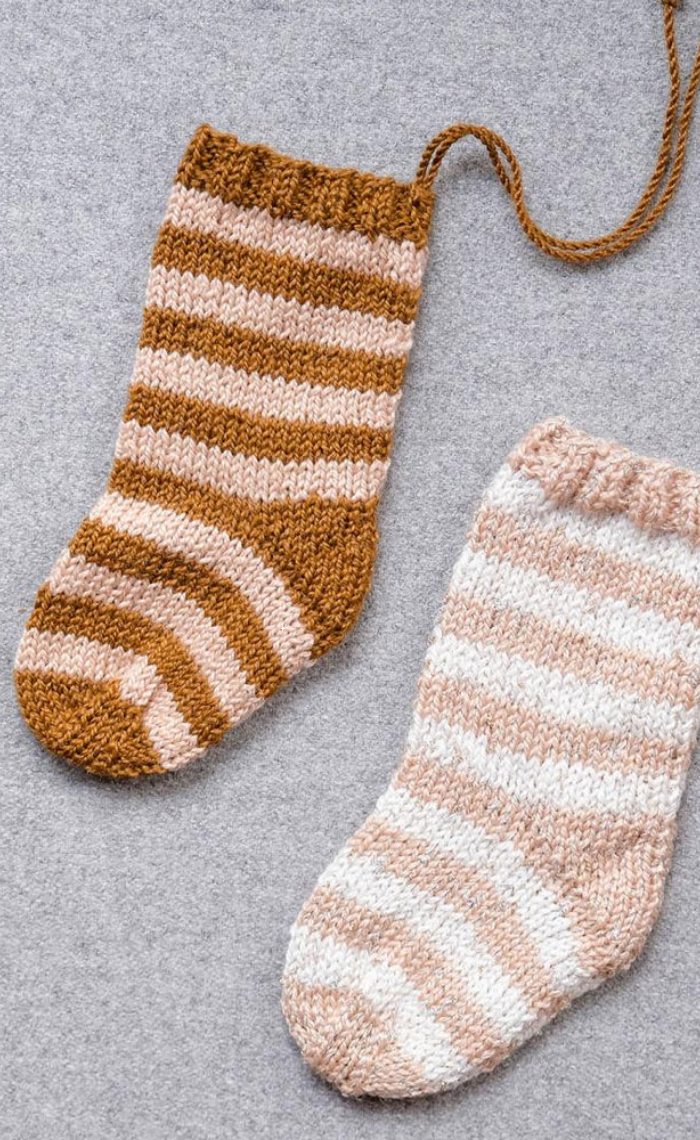 Anhänger Weihnachtssocke - SEMILLA SILKBLOOM + TWINKLE - Strickpaket