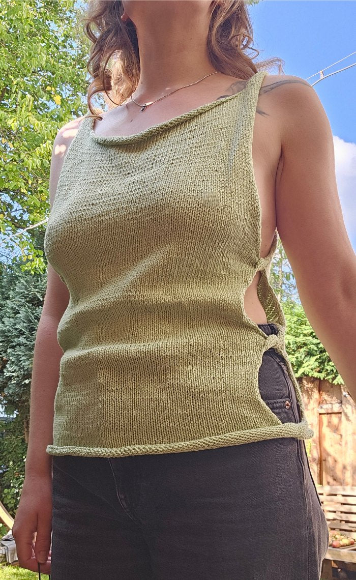 Twist tank top - SAMI - OONIQUE knitting kit