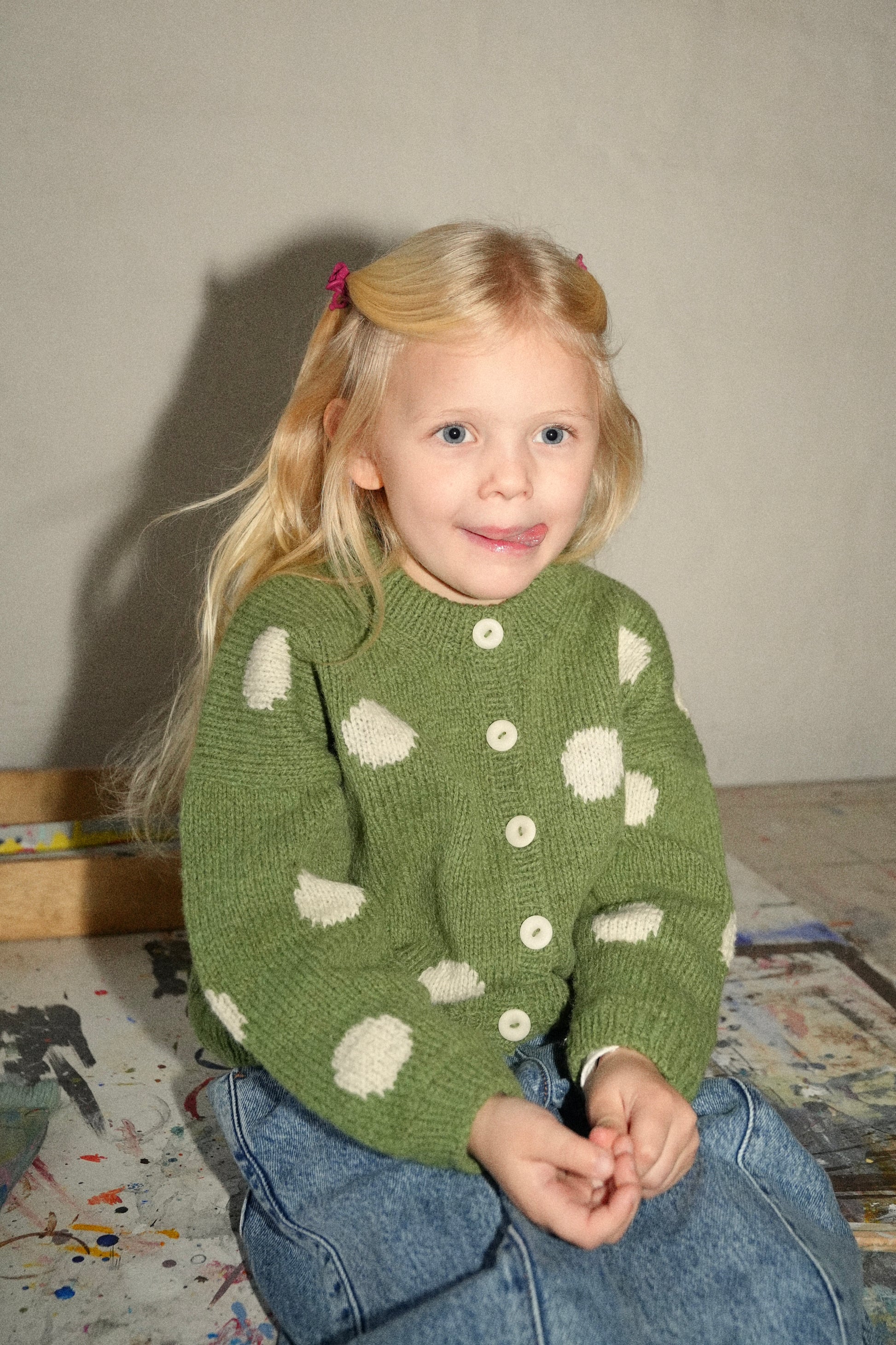Fri Cardigan Kid Multi Version - SEMILLA MELANGE - Strickpaket