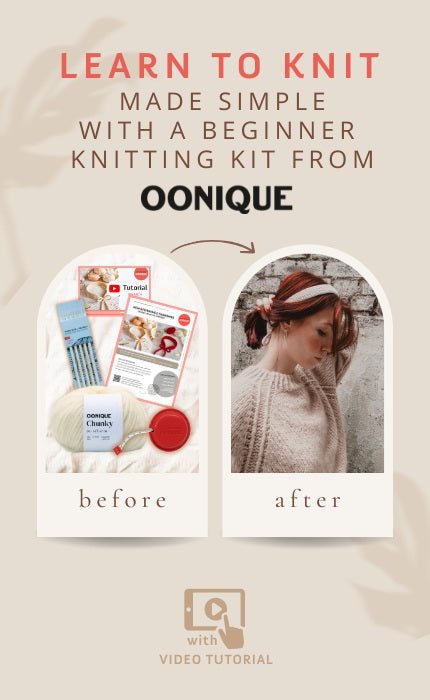 New Beginnings Haarband - Beginner Knitting Kit with Videotutorial