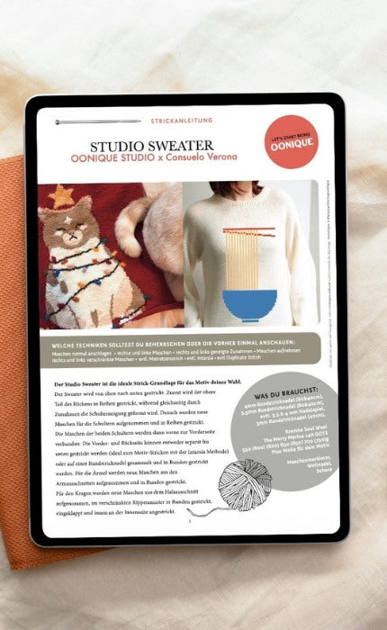 Studio Sweater mit deinem Wunsch-Motiv - ANLEITUNG