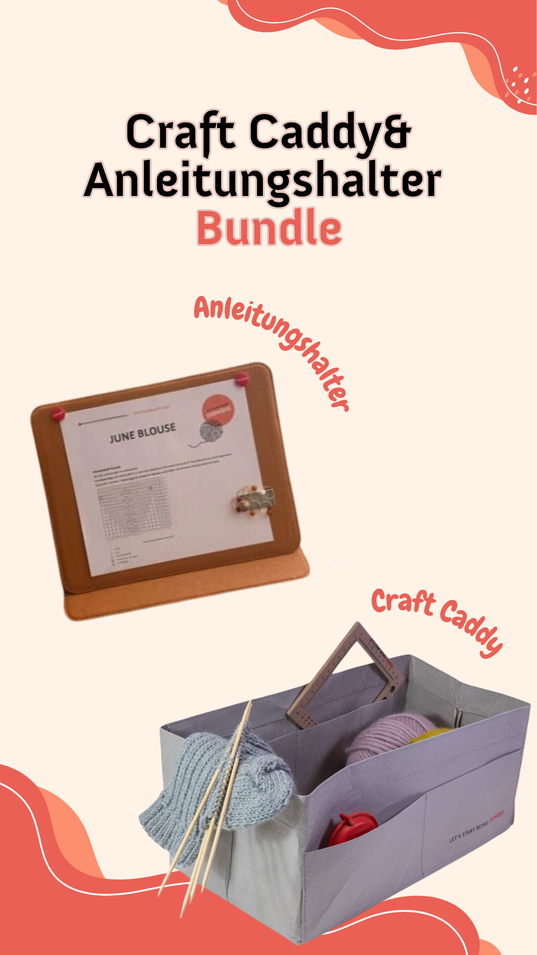 Craft Caddy & Anleitungshalter Bundle